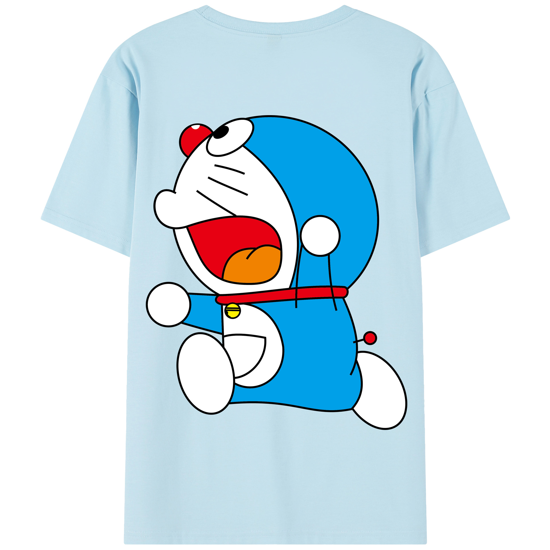 （画像用） ドラえもん Doraemon 綿100％半袖Tシャツ（背面プリント）